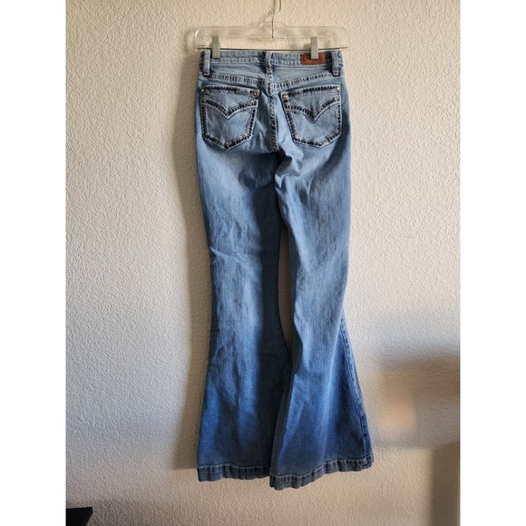 Shyanne Country Wide Leg Women's Light Wash Denim Jeans 26Wx34L - Picture 3 of 11